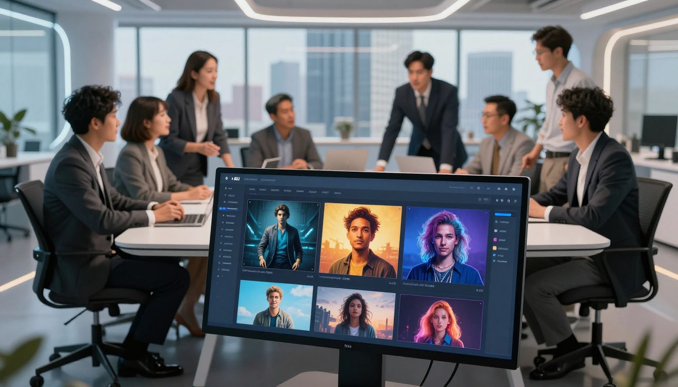 AI porn image generator example featuring a fictional adult character