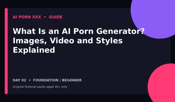 What Is an AI Porn Generator? Images, Video, Models and Core Terms