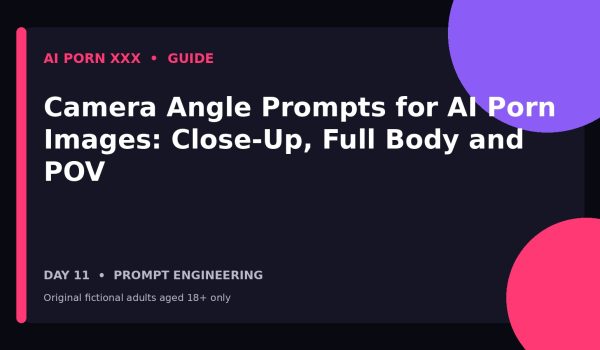 AI Porn Camera Angle Prompts: A Controlled Four-Shot Framing Test