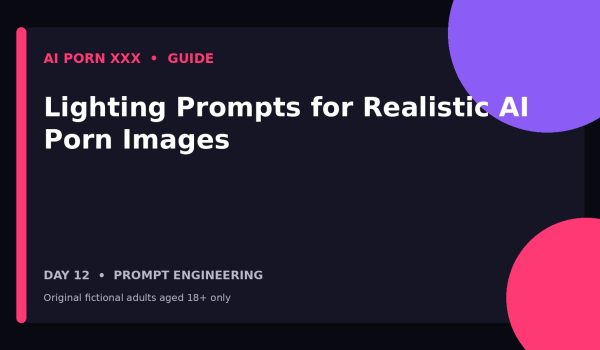 Lighting Prompts for Realistic AI Porn Images — AI Porn XXX guide