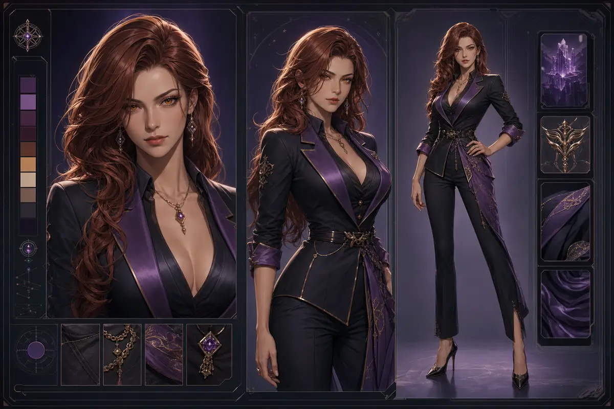 AI waifu generator original fictional adult character design